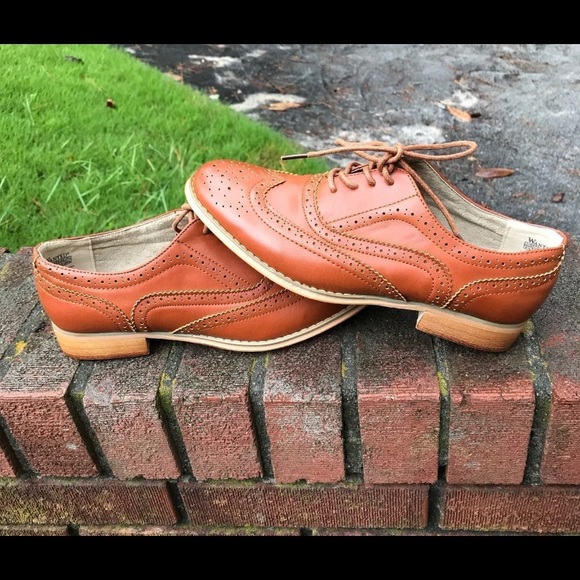 Men’s dress shoes 8 1/2 size -Brown by wanted - Picture 10 of 12